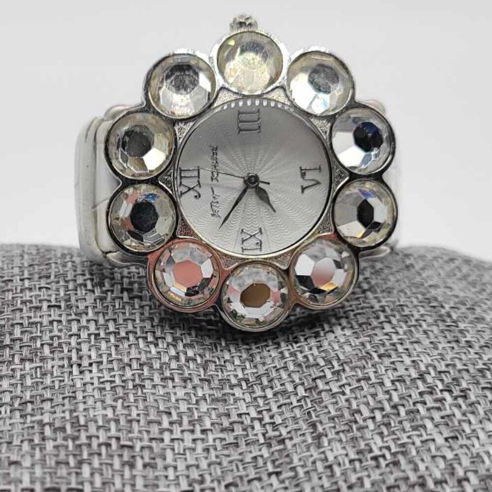 Betsey Johnson Crystal Flower Watch in Working condition
